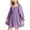Purple, variant on mgoYE Girl Dresses size 7-8 Little Girls Kids Summer Ruffle Mini Dress Square Neck Lantern Sleeve Short Dress Tulle Smocked(Green,6-7 Years)