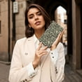 thumbnail image 7 of Leather Thin Slim Wallets for Women Men - Bike Fancy Pattern Clutch Card Wallet for Women Men with Zipper, 7 of 7