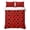 Deep Red, variant on Twin Quilt Set 68''x86'', Blue Gray Spring Floral Lightweight Summer Bedspread Coverlet Set with 2 Pillow Shams, Vintage Botanical Breathable All Season Quilt Bedding for Dorm/Bedroom