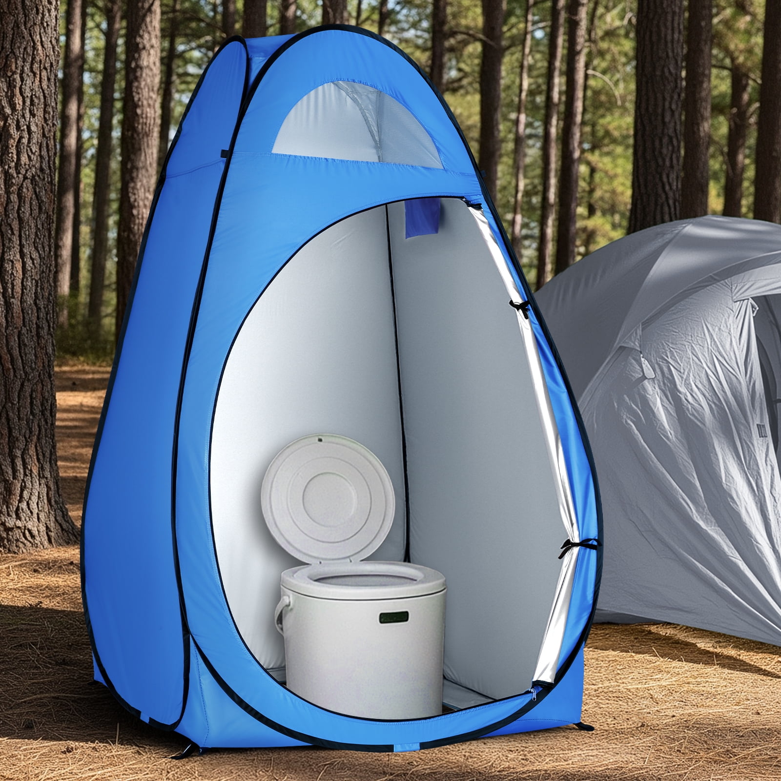 Ktaxon Camping Shower Tent, Portable Pop Up Changing Tent, Waterproof Dressing Room Privacy Tent for Camping Beach, Blue
