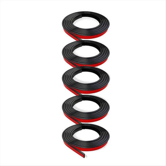 5 Rolls Total Window Grille Inserts Grid Kit Self Adhesive Peel and Stick Trim Simulated DIY Decorative Black