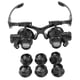 thumbnail image 5 of Lupas Con Luz, Lupa Portátil para reparación de Relojas y Joyas, que incluye lentes Intercambiables de 4 partes, Rendimiento de aumento para detalla finos, 5 of 7