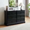 thumbnail image 2 of 6-Drawer Black Bedroom Dresser with Easy-Glide Drawers / Simplifies Storage, 2 of 3