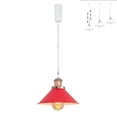 thumbnail image 1 of FSLiving Lampe de Piste Réglable en Hauteur Type J Rétractable avec Tige Télescopique Lampe Réglable Gimbale-Post Juno Lampe de Couverture DIY, Rouge - 1 Lumière, 1 of 7