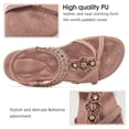 thumbnail image 4 of Womens Summer Flats Sandals Casual Beach Shoes Dress Ankle Elastic sandals, 4 of 6