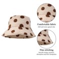 thumbnail image 3 of Desiderio Sombrero de felpa de invierno Sombreros de pescador de piel sintética para mujer, 3 of 5