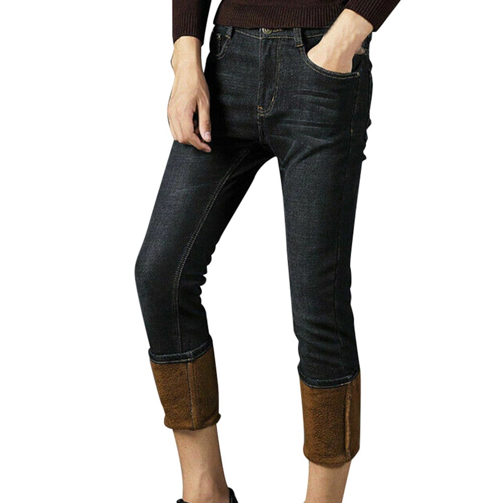 Fleece Lined Jeans Men