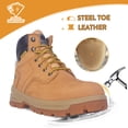 thumbnail image 6 of Herman Survivors Men's Boulder Waterproof 6" Steel Toe Work Boots, 6 of 12
