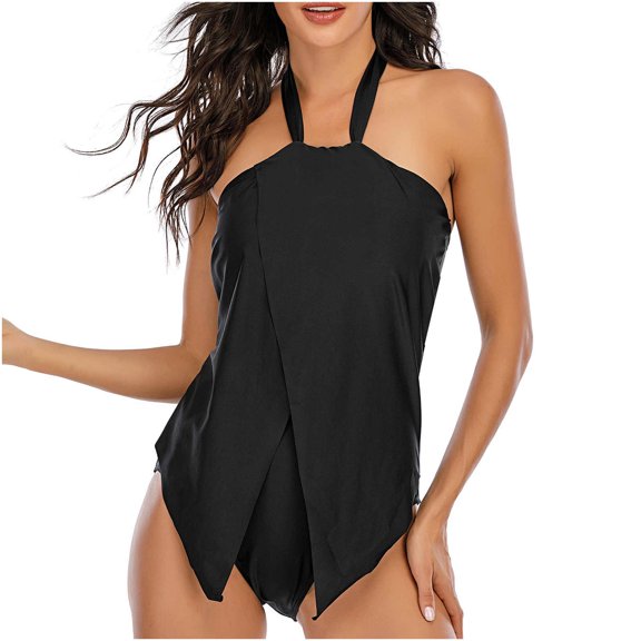 Viikei Women's One Piece Printing Bathing Suit Swimwear Plus Size