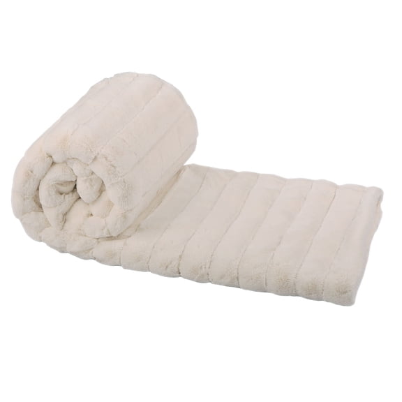 Plush Sherpa Throw Blanket Warm Microfiber Large 60 x 80 Washable TV Watching