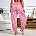 thumbnail image 6 of Jopfuhed Womens Baggy Yoga Pants Stretchy High Waisted Soft Pull On Workout Trousers Pants with Pockets Lounge Gym Joggers Pants,Sizes S-3XL, 6 of 9