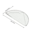 thumbnail image 2 of JWDX Peeler Clearance! Outdoor Home Cooking Stainless Steel Barbecue Rectangular Semicircular Multi Shape Multi Size Storage Barbecue Net, Kitchen Peeler Promotion Include Barbecue Grill, 2 of 4