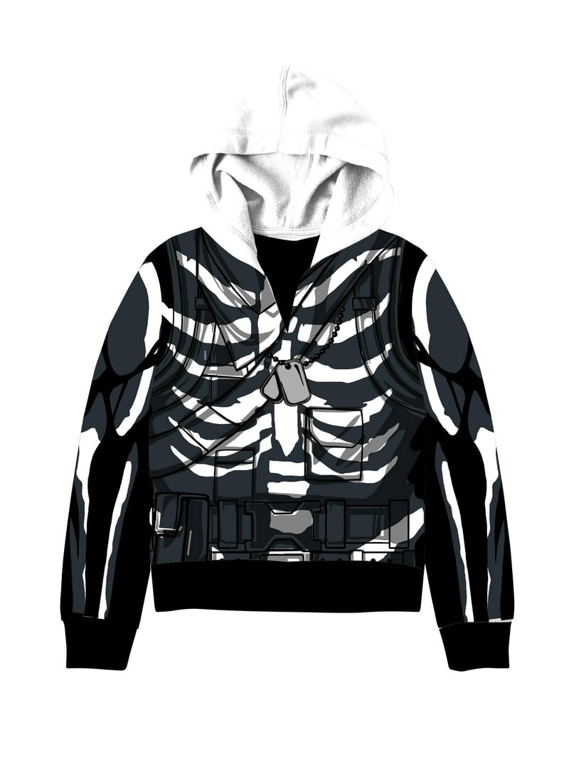 Fortnite, Boys Licensed Cosplay Hoodie, Skull Trooper, Sizes XS