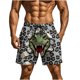 thumbnail image 1 of Pantalones de Baño de Cintura Elástica para Hombres Pantalones Cortos de Playa de Bolsillo Doble con Impresión Divertida, 1 of 9