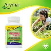 Arymar Diosmin Plus 900 - Circulatory System Support Supplement, 1000mg, 60 Capsules
