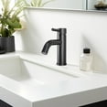 thumbnail image 4 of Better Homes & Gardens Elmont Single Handle Bathroom Sink Faucet, Matte Black, Includes Push Pop-Up Drain, 4 of 19