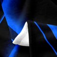 thumbnail image 3 of Erosebridal Modern Geometric Sherpa Blanket, Blue Fuzzy Blanket Throw, Futuristic Abstract Decor, 3 of 5