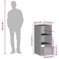 thumbnail image 2 of vidaXL Patio Storage Cabinet Tool Organizer Outdoor Furniture Poly Rattan, 2 of 11