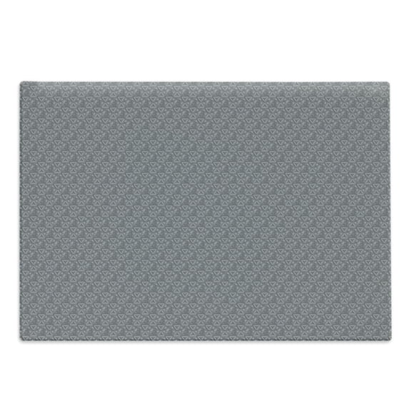 Grey Cutting Board, Hexagons Triangles Simplistic Mosaic Shapes Arrangement Minimal Design Print, Decorative Tempered Glass Cutting and Serving Board, Large Size, Grey and Pale Grey, by Ambesonne
