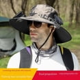 thumbnail image 4 of HLONK Detachable Solar-Powered Fan Hat with Dual Propulsion Cooling - Large Brim Sun Protection  Breathable Textile Material  Machine Washable for Men‘s Outdoor Hiking  Fishing & Camping, 4 of 7