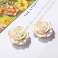 thumbnail image 3 of Ligero impermeable Rosa falsa flor bonita horquilla decoración pequeña resina Camelia teléfono móvil Shell DIY álbum de recortes caso bolsas Ropa, zapatos y accesorios Miscelánea Albaricoque Qarigey AP012333-02, 3 of 6
