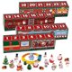 thumbnail image 1 of Christmas Train Advent Calendar Micro Landscapes Countdown Santa Claus Snowman Tree Mini Landscape Figurines, 1 of 5