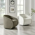 thumbnail image 3 of New Pacific Direct Margareth Fabric Swivel Accent Arm Chair in Pasadena Taupe, 3 of 11