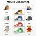 thumbnail image 3 of 2 Pack Transparent Plastic Shoes Storage Box Stackable Sneaker Organizer Shoe Box with Magnetic Door, 3 of 6
