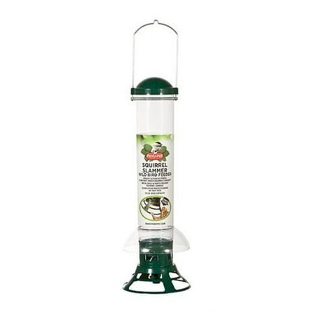 Perky-Pet Green Squirrel Slammer Wild Bird Tube Feeder - 3.5 lb