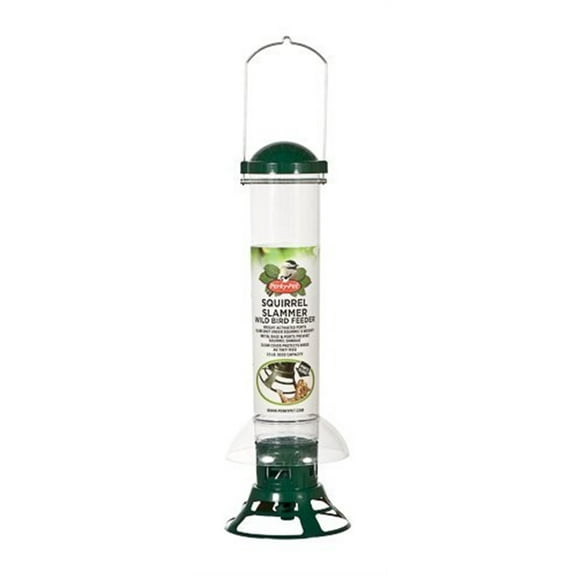 Perky-Pet Green Squirrel Slammer Wild Bird Tube Feeder - 3.5 lb