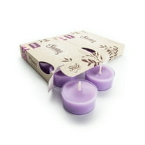 Pure Wisteria Tealight Candles Multi Pack - 12 Purple Premium Scented Tea Lights - Essential & Natural Oils - Shortie's Candle Company