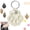 White*1PCS, variant on Dog Fur Storage Keychain, Cute Leather Paw Keychain Pet Hair Keepsake Keyring, Cat Paw Shaped Keychain, Pet Memorial Gifts for Bag Purse Paw Charm Key Holder