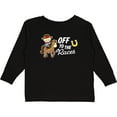 thumbnail image 3 of Inktastic Off to the Races with Cowboy on Horse Boys Long Sleeve Toddler T-Shirt, 3 of 5