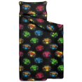 thumbnail image 2 of Monster Cartoon Truck Black Pattern Teens Toddler Nap Mat with Pillow, Sleeping Mat Bag for Preschool Daycare 59"x22", 2 of 6