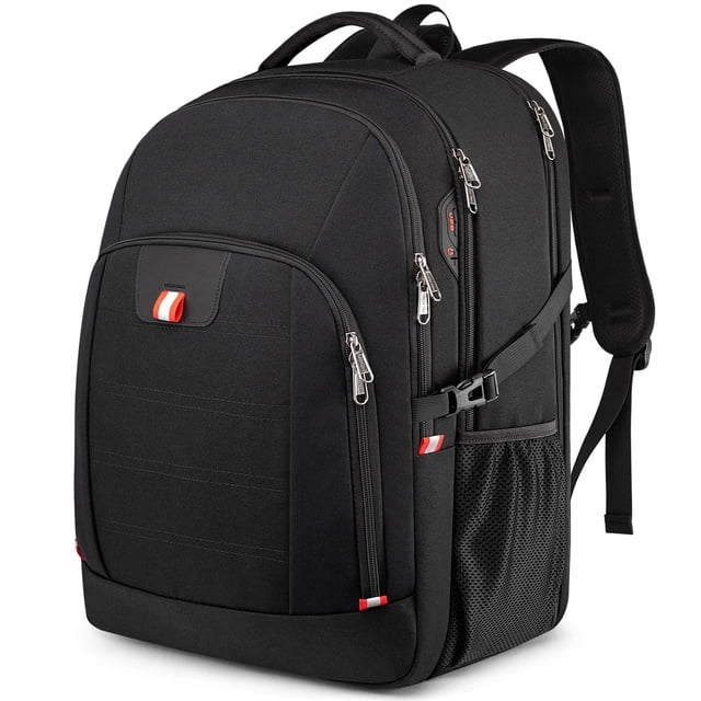 Mochila Della Gao para portátil extra grande de 50 litros con USB, color negro