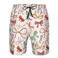thumbnail image 3 of Balery Colorful Bow Knots Traje de Baño Estilo Hawaiano para Hombre, Shorts de Secado Rápido con Bolsillos-XX-Large, 3 of 6