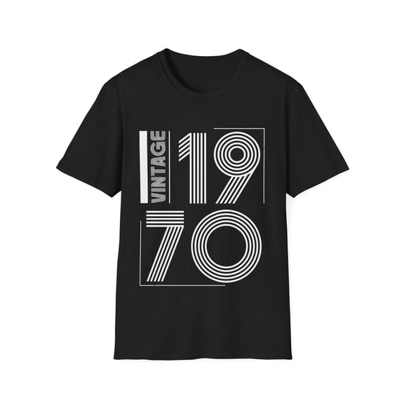Vintage 1970 T Shirts for Men Retro Funny 1970 Birthday Mens Shirt