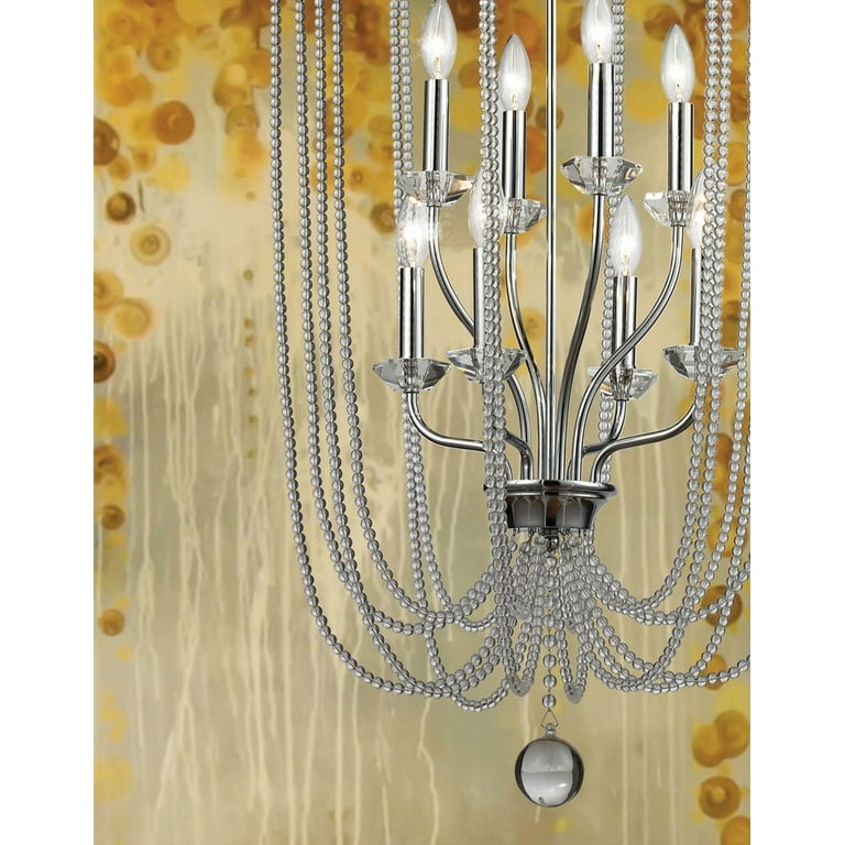 Z-Lite 429-8C Serenade 8 Light Pendant - Chrome - Walmart.com