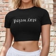 thumbnail image 2 of MIXUE Boho Tops For Women Summer Letter Print Round Neck Short Sleeve Casual Basic Pullover Shirts For Women Tshirts Activewear,Black,XXXL, 2 of 4