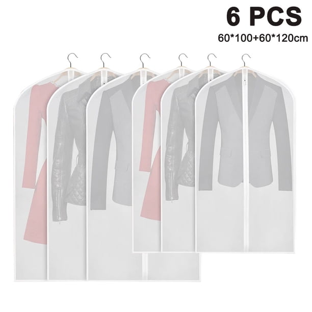 6 uds. (60*100+60*120) funda antipolvo para ropa con cremallera (borde blanco y grosor medio) Xemadio 2035224-1