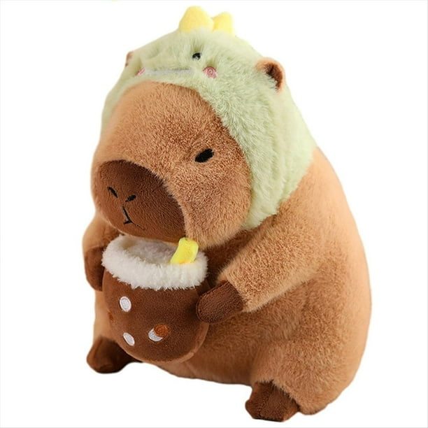 Almohada de Peluche de Capibara, Animal de Peluche de Capibara, Almohada de Muñeca de Juguete de Peluche de Capibara Suave, Juguete de Peluche de Carpincho,B