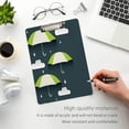 thumbnail image 5 of Coolnut Umbrella Clouds Creative 12.5"x9" Clipboard, Acrylic Fashion Letter A4 Size Clipboards with Metal Clip for Nurses, Students,Teacher,Women, Man-Gold12x9in, 5 of 7