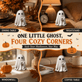 thumbnail image 6 of Halloween Ghost Figurine Holding Coffee Cup, Cute Spooky Tabletop Resin-Style Ornament for Shelf Mantel Desk Tiered Tray & Coffee Bar Decor, Seasonal Home Accent for Fall Party Displays, 6 of 12