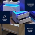 thumbnail image 3 of LED nightstand with storage / Office corner decoration / Blend well with furniture, 3 of 4