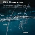 thumbnail image 4 of Fluorocarbon leader, fluorocarbon fishing leader with swivel and snap, fluorocarbon leader suitable for saltwater and freshwater, 4 of 5