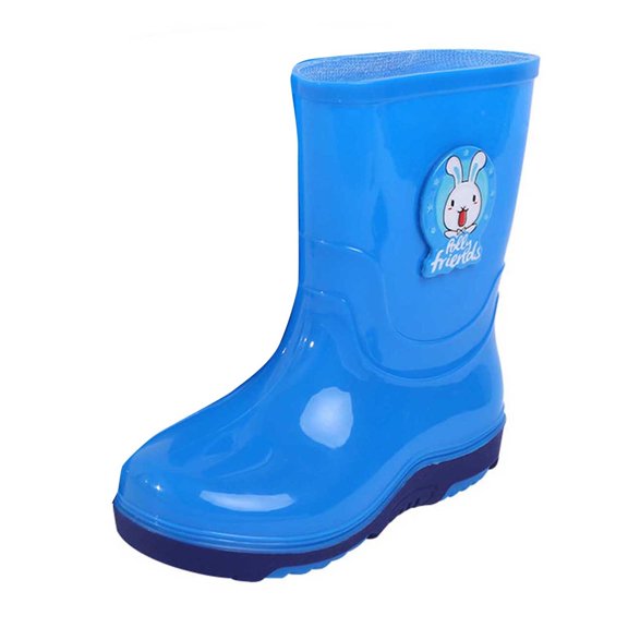 OSOLU Teen Girls Boys Rain Boots Cartoon Pattern Outdoor Activities Lightweight Comfortable -Resistant Daily Wear Trendy Travel Shoes