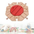 thumbnail image 2 of Train Track Expansion Packs Wood Railway Turntables Train Track Accessories, 2 of 10