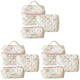thumbnail image 1 of Juego 3 Bolsas Maquillaje Con Lazo Gran Capacidad Algodón Acolchado para Mujeres Y Niñas, 1 of 3