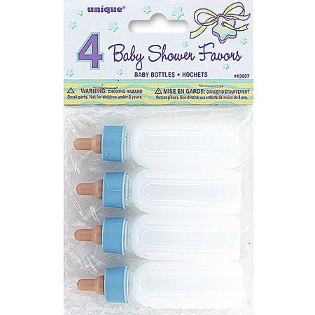 Party Favors - Baby Bottles 4-Pack, Blue