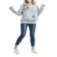 thumbnail image 3 of Ladies‘ Hooded Sweatshirt with Cat Print  Long Sleeve and Large Pocket, 3 of 9